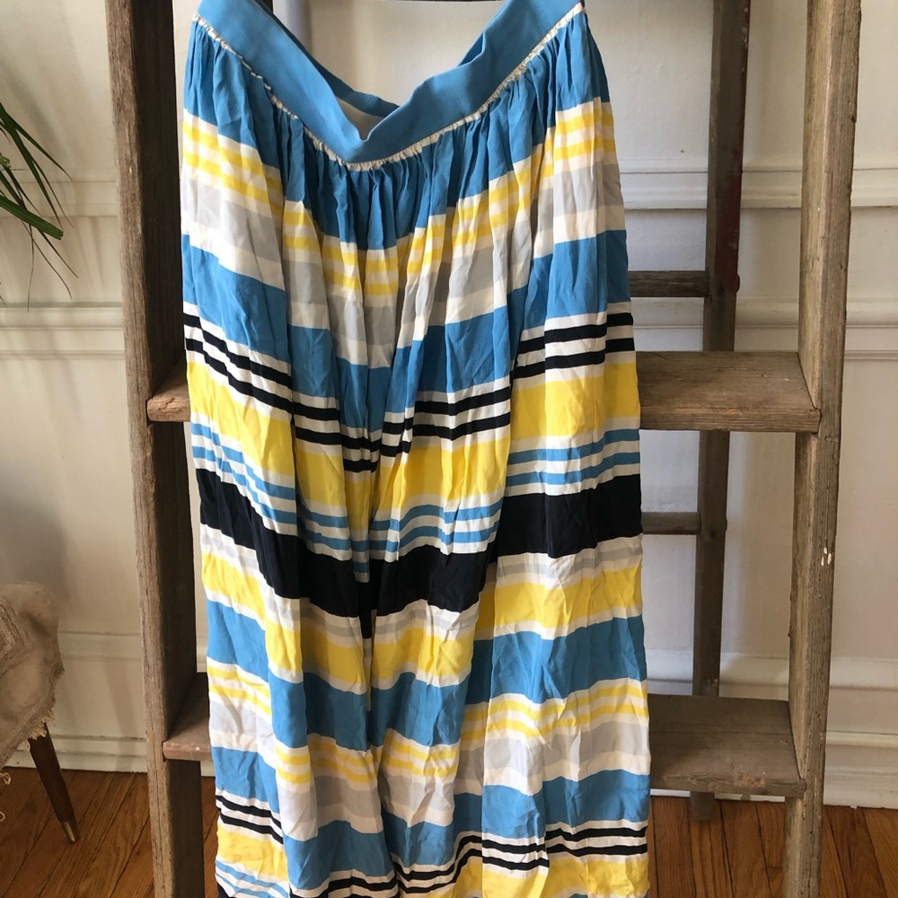 Oscar de la Renta 100% silk maxi skirt - Picture 4 of 8